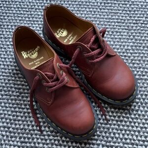 Dr. Martens Cherry Red Leather Shoes
